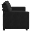 vidaXL Soffa 2-sits svart 180x78x84 cm sammet