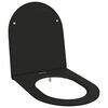 vidaXL Toalettstol Svart 47 x 36 x 3,4 cm Duroplast