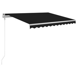 vidaXL Markis automatiskt inf&auml;llbar 300x250 cm antracit