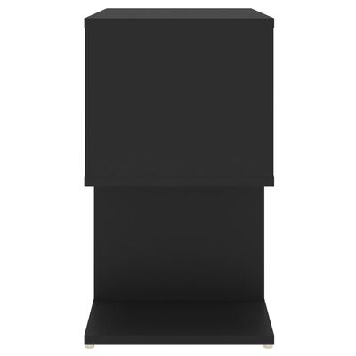 vidaXL Sidoskåp svart 50x30x51,5 cm spånskiva