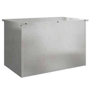 vidaXL Tr&auml;dg&aring;rdsf&ouml;rvaringskuddebox Galvaniserat st&aring;l 80 x 50,5 x 50 cm