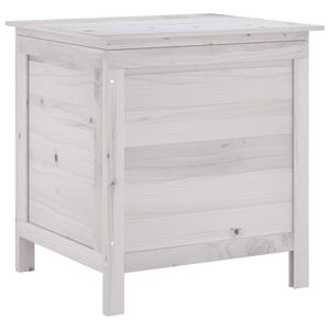 vidaXL Dynbox vit 50x49x56,5 cm massivt grantr&auml;