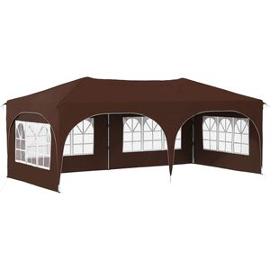 vidaXL Pop-up Partyt&auml;lt 575 x 288 x 245 cm Brun Oxford Tyg