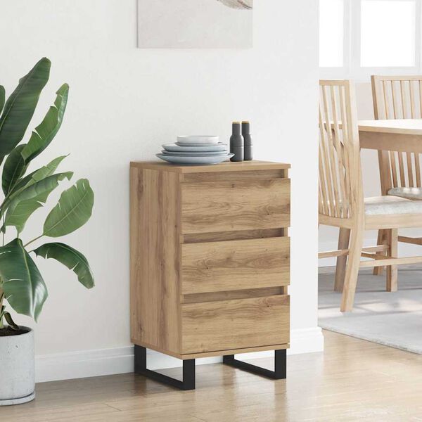vidaXL Sideboard med l&aring;da artisan ek Konstruerat tr&auml;