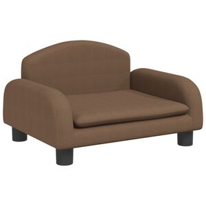 vidaXL Barnsoffa brun 50x40x30 cm tyg