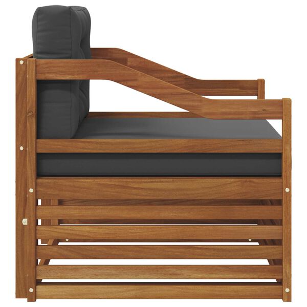 vidaXL Utomhussoffset Massivt Akaciatr&auml; Naturf&auml;rg