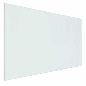 vidaXL Glas eldstad platta Transparent 80 x 50 cm Glas