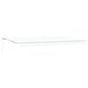 vidaXL Utdragbar markis Vit 600 &times; 350 cm Polyester och aluminium