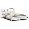 vidaXL S&auml;ngram utan madrass vit 160x200 cm massiv furu