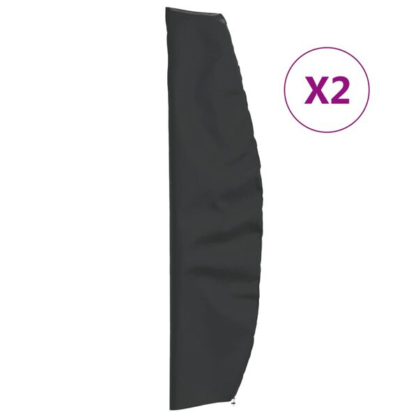 vidaXL Parasoll&ouml;verdrag 2 st 265x50/70/40 cm 420D oxford