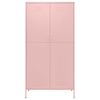 vidaXL Garderob 90x50x180 cm rosa st&aring;l