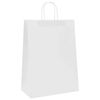 vidaXL Pappersp&aring;sar 250 st med handtag vit 32x17x44 cm