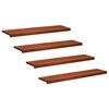 vidaXL Trapstegsmattor 4 st 120 x 25 x 2 cm Brun Massivt boktr&auml;
