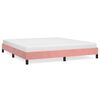 vidaXL S&auml;ngram rosa 180x200 cm sammet