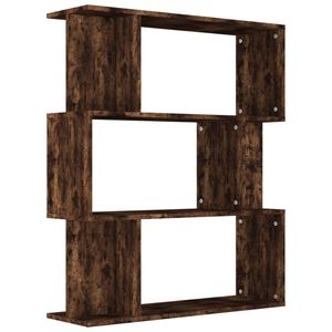 vidaXL Bokhylla/rumsavdelare r&ouml;kf&auml;rgad ek 80x24x96cm konstruerat tr&auml;