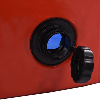 vidaXL Hopfällbar hundpool röd 160x30 cm PVC