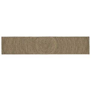 vidaXL Omr&aring;desmatta Naturlig och svart 60 x 400 cm Jute