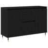 vidaXL Sideboard Svart Ek 101,5 x 35 x 70 cm Konstruerat tr&auml;