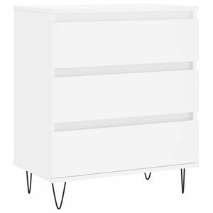 vidaXL Byr&aring; vit 60x35x70 cm konstruerat tr&auml;