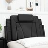 vidaXL Headboard Cushion "Viana" Black 80 cm Faux Leather