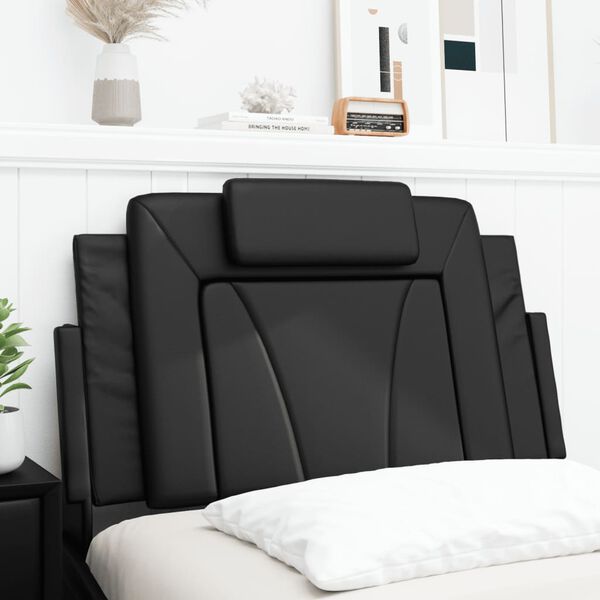 vidaXL Headboard Cushion "Viana" Black 80 cm Faux Leather