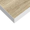 vidaXL Sv&auml;vande v&auml;gghylla ek och vit 60x23,5x3,8 cm MDF