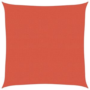 vidaXL Solsegel 160 g/m&sup2; terrakotta 7x7 m HDPE