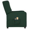vidaXL Massagefåtölj mörkgrön tyg