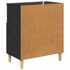 vidaXL Sideboard Svart ek 35 x 60 x 70 cm Konstruerat tr&auml;