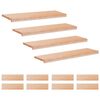 vidaXL Trapstegsmattor 12 st 90 x 25 x 2 cm Naturlig Massivt boktr&auml;