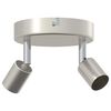 vidaXL Takspotlight med str&aring;lkastare Nickel 12 x 8 cm St&aring;l