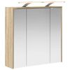 vidaXL Badrumsspegelsk&aring;p Sonoma-ek 63,5 x 16 x 62,5 cm Konstruerat tr&auml;