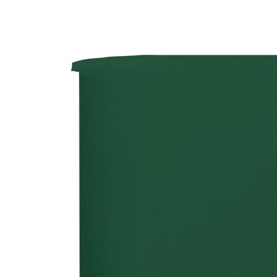 vidaXL Vindskydd 6 paneler tyg 800x160 cm grön