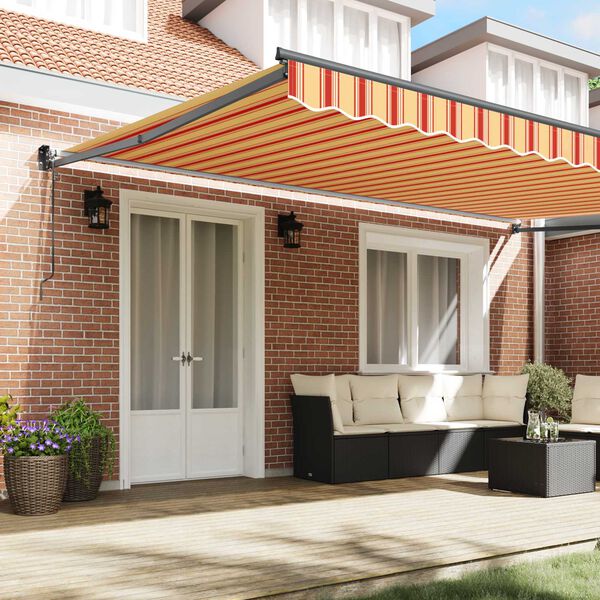 vidaXL Markis Kr&auml;m 500 x 300 x 165 cm Polyester och metall