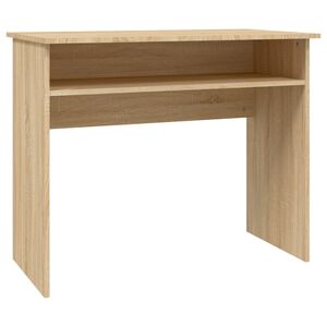 vidaXL Skrivbord sonoma-ek 90x50x74 cm konstruerat tr&auml;