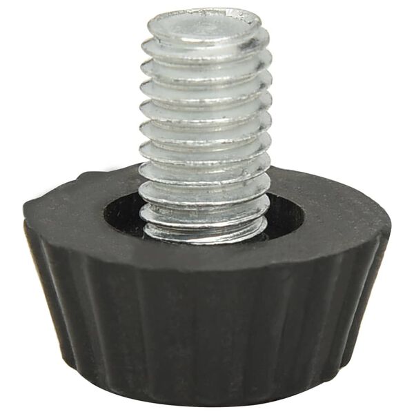 vidaXL Justerbara m&ouml;belf&ouml;tter M8 18 st svart