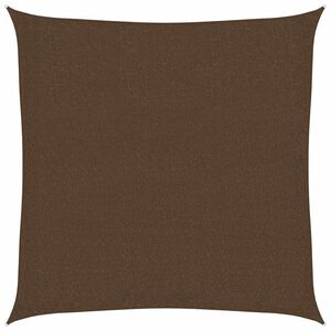 vidaXL Solsegel 160 g/m&sup2; brun 3x3 m HDPE