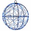 vidaXL Julfinialslampa 200 LED-lampor Bl&aring; Diameter 20 x 22 cm