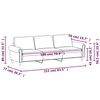 vidaXL 3-sitssoffa gr&auml;ddvit 180 cm konstl&auml;der