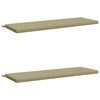 vidaXL B&auml;nk Kuddar SOEST 2 st 100% Polyester Ljusgr&ouml;n 140 x 50 x 5 cm
