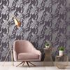 DUTCH WALLCOVERINGS Tapet p&aring;f&aring;gel lila och silver