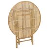 vidaXL Tr&auml;dg&aring;rdsbord Naturf&auml;rg 80 x 70 cm Bambu