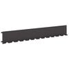 vidaXL Kant f&ouml;r gr&auml;smatta 20 st 102 x 15 x 4 cm St&aring;l Svart