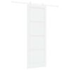 vidaXL Skjutd&ouml;rr Vit 83 x 232 cm Massiv furu