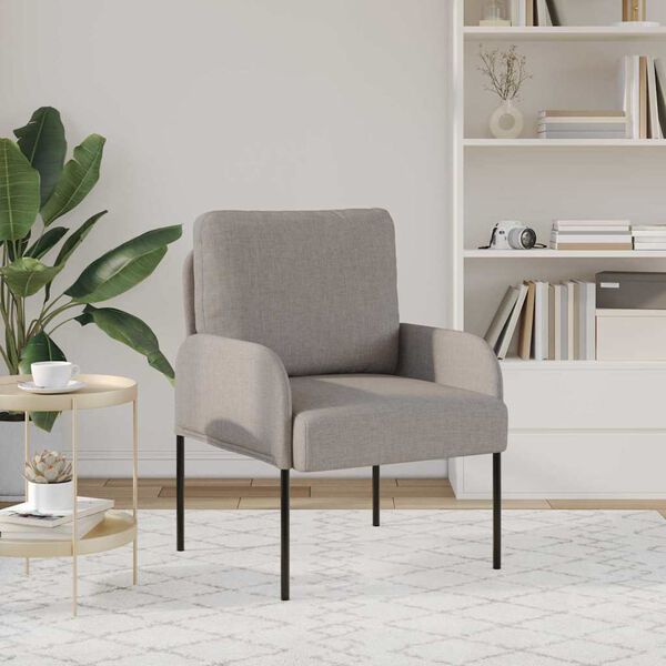 vidaXL Soffor med kudde 55cm Taupe Plywood