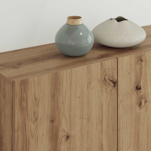 vidaXL TV-v&auml;ggmodul V&auml;ggmonterad 5 pcs Artisan Ek Konstruerat tr&auml;