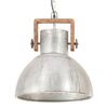 vidaXL H&auml;nglampa industriell vintage 25 W silver rund 40 cm E27