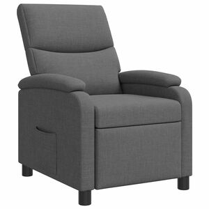 vidaXL Recliner M&ouml;rkgr&aring; Tyg