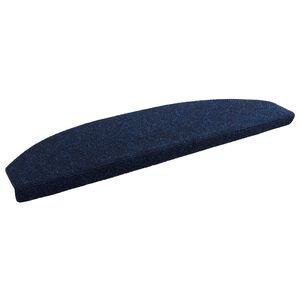 vidaXL Sj&auml;lvh&auml;ftande trappmattor 15 st 80 x 24,5 x 3,5 cm Marinbl&aring;