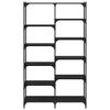 vidaXL Hyllsystem Svart ek 100 x 32 x 170 cm Konstruerat tr&auml;